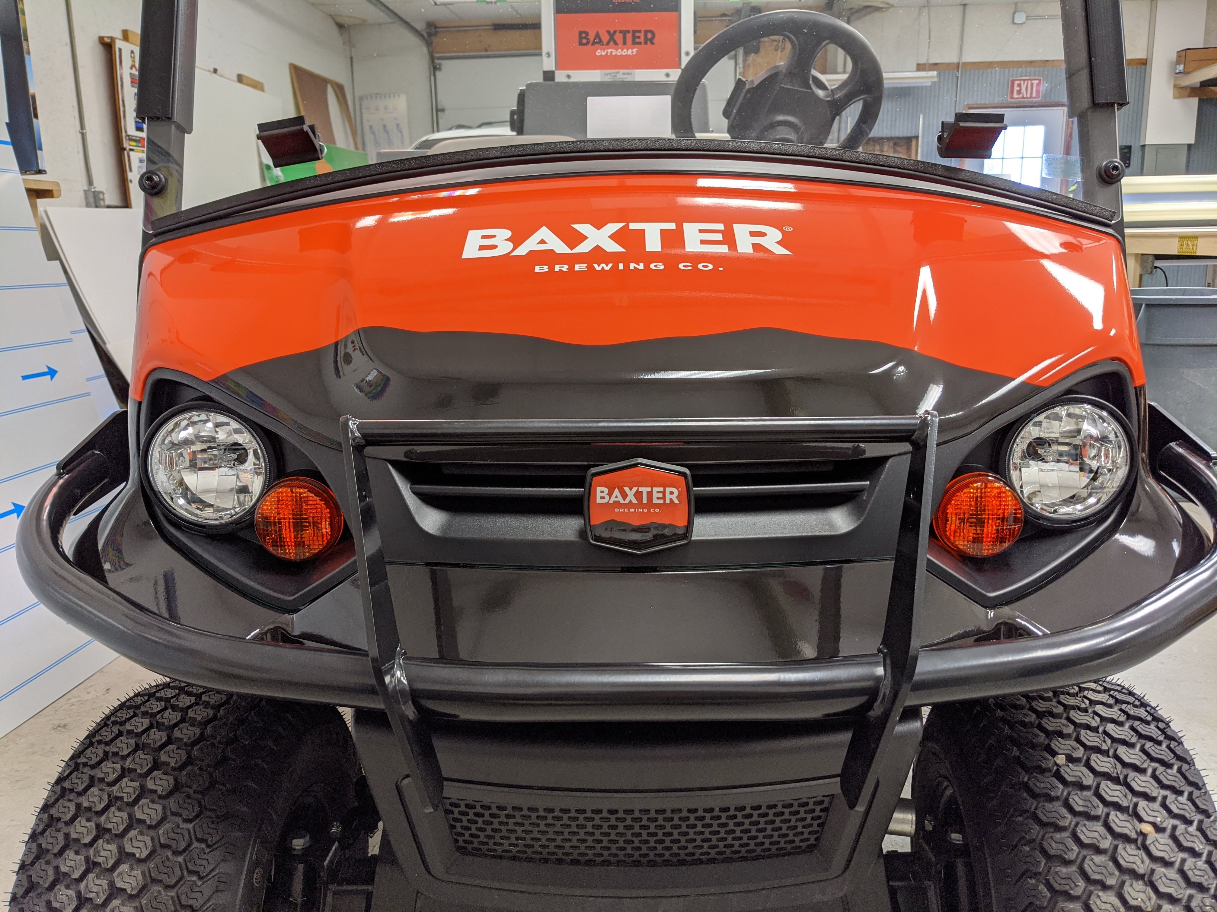 Baxter Brewing cart front cowl