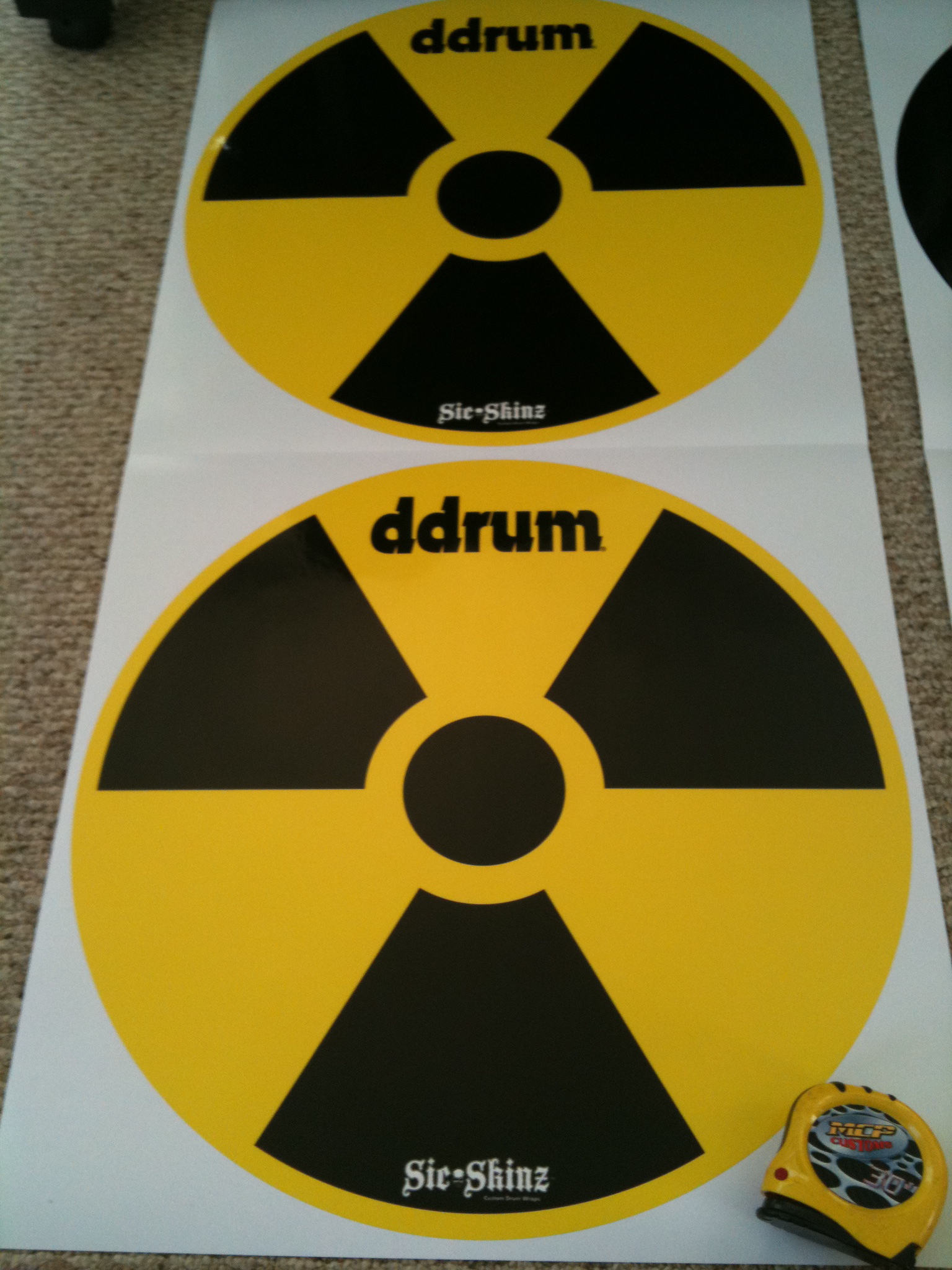 Megadeth radiation drumhead prints flat