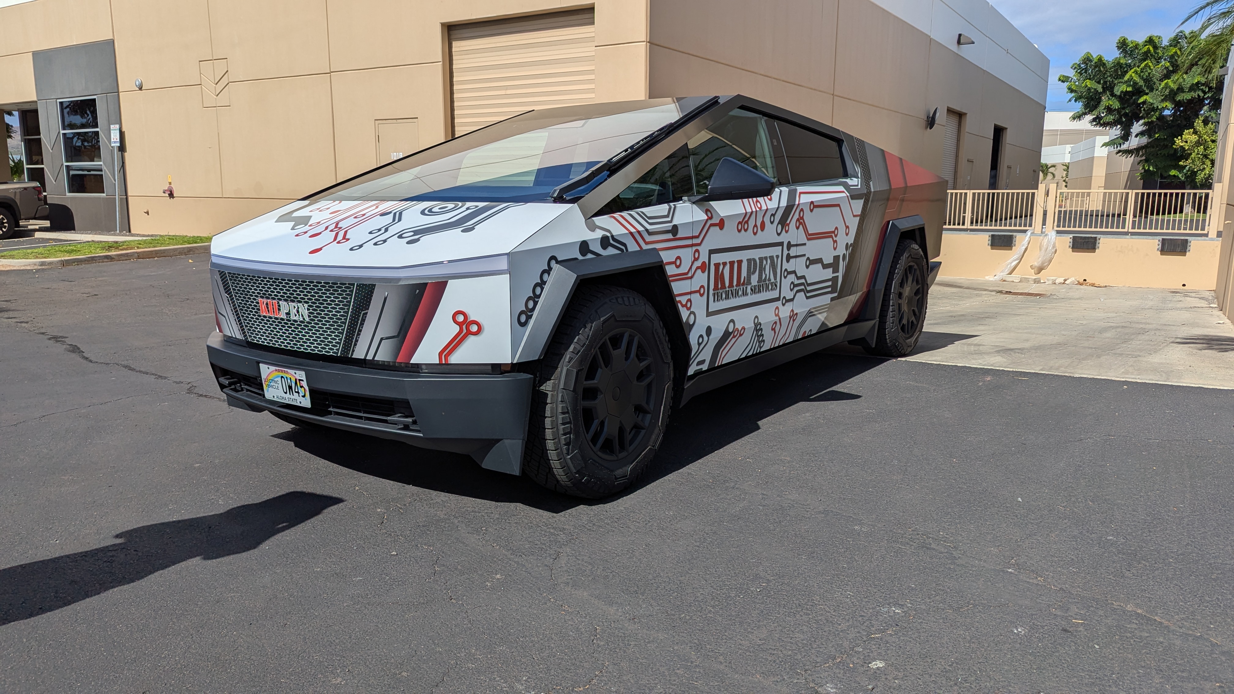 Kilpen Technical Services Cybertruck wrap
