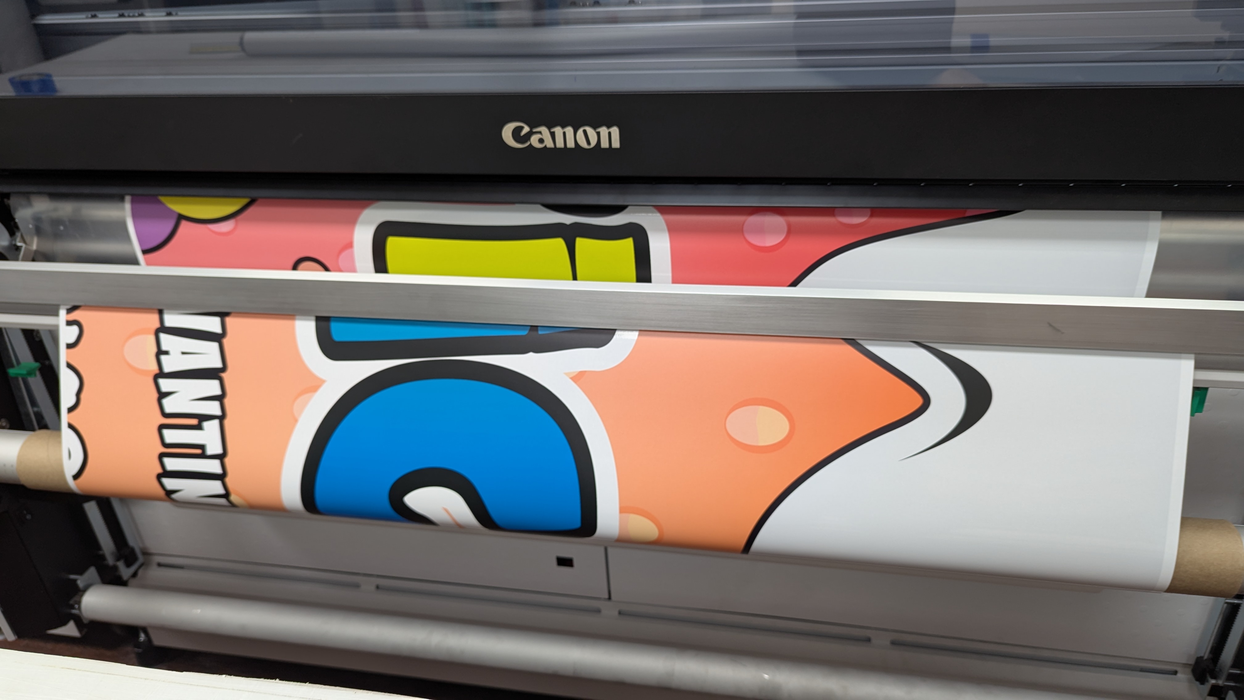 Wrap panels printing on a Canon wide-format printer