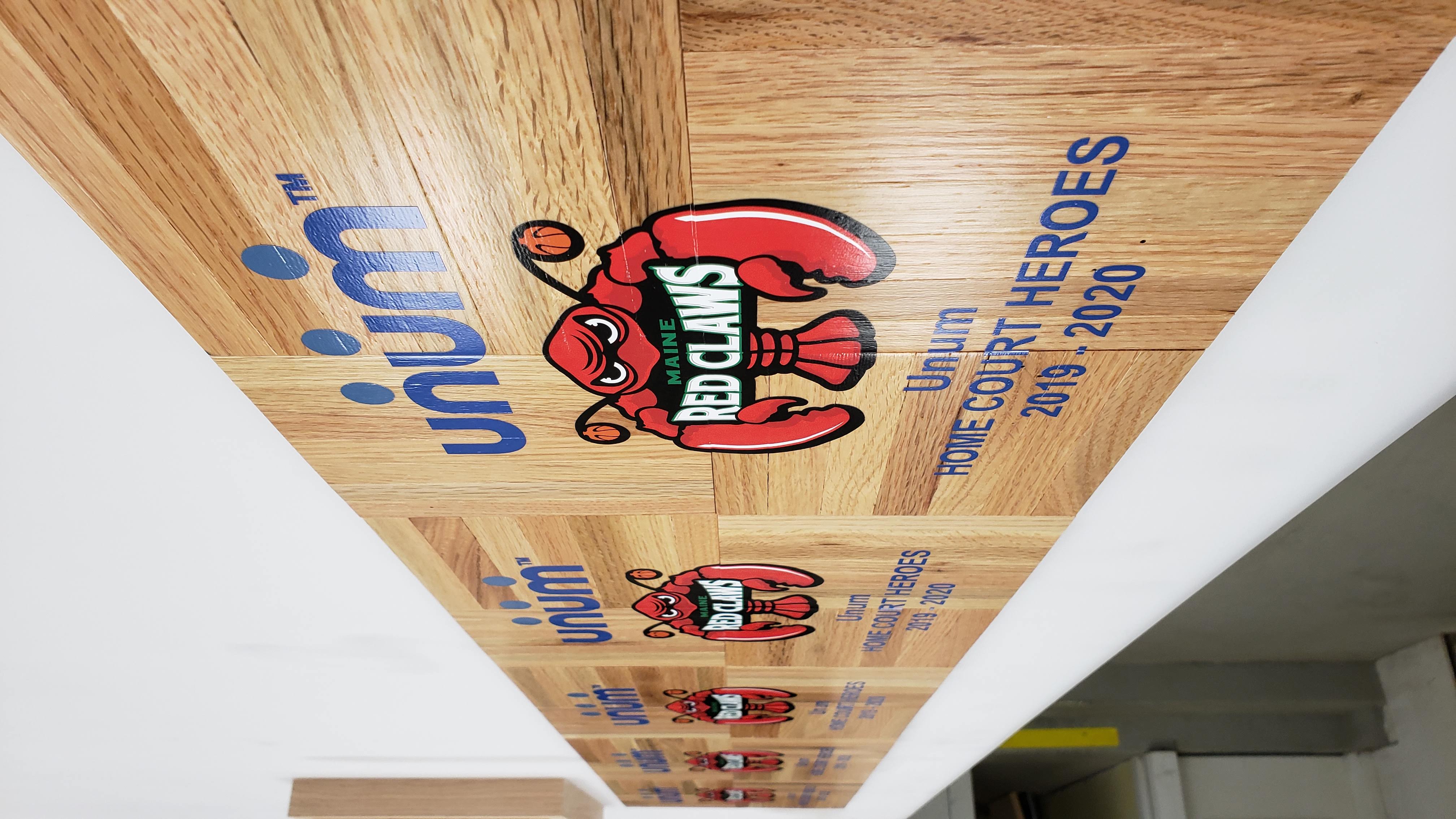 Red Claws and Unum printed hardwood plaques