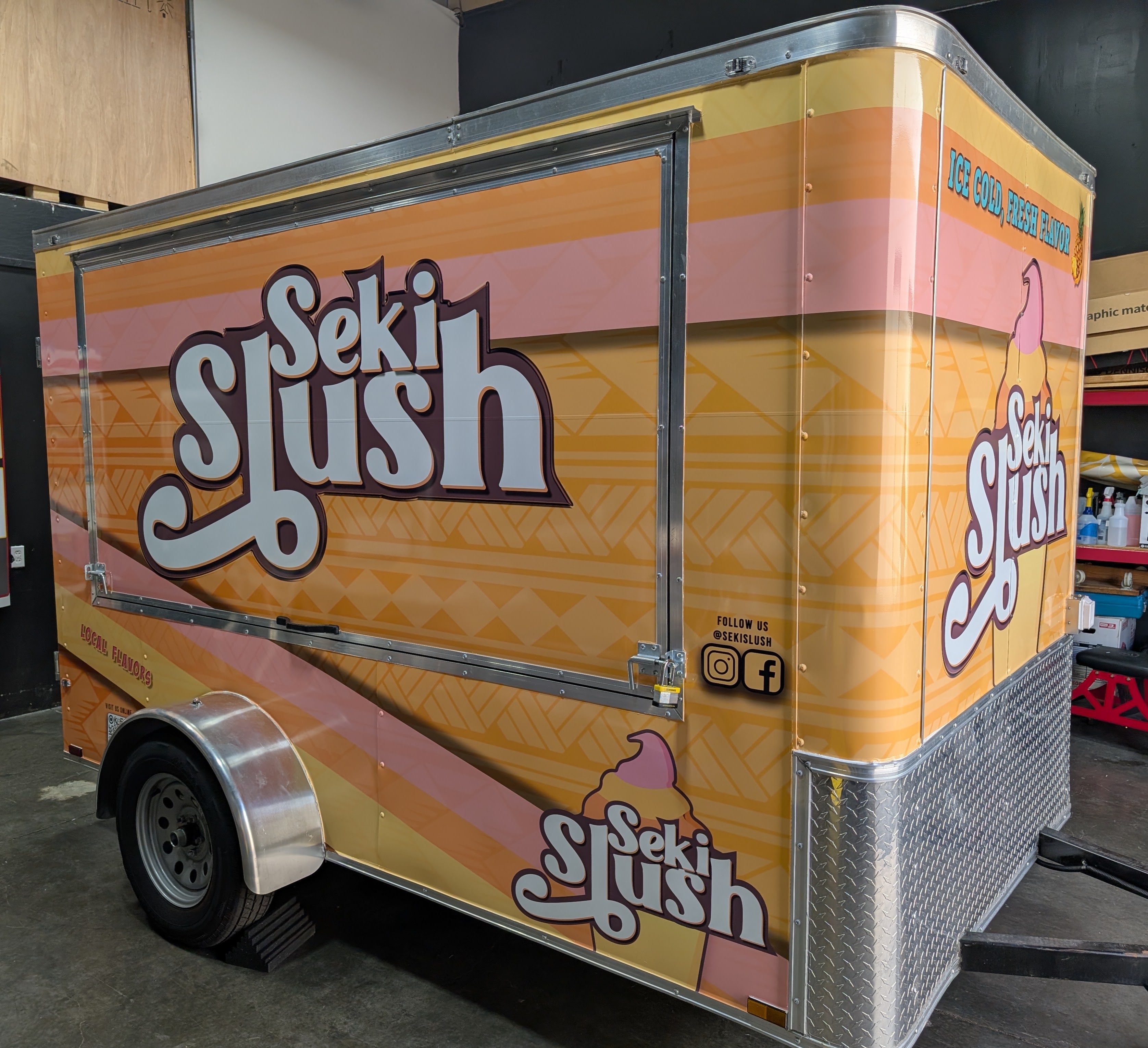 Seki Slush concession trailer wrap